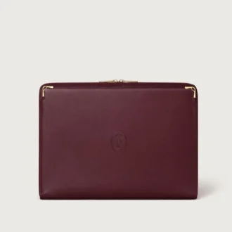 Portafoglio, Must De Cartier – Pelle di vitello bordeaux, finitura dorata – Cartier