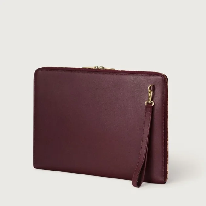 Portafoglio, Must De Cartier – Pelle di vitello bordeaux, finitura dorata – Cartier