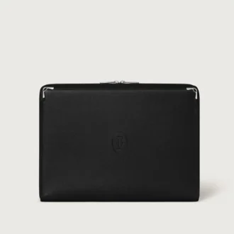 Portafoglio, Must De Cartier – Pelle di vitello nera, finitura in palladio – Cartier