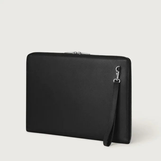 Portafoglio, Must De Cartier – Pelle di vitello nera, finitura in palladio – Cartier