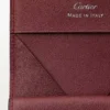 Portamonete quadrato, Must De Cartier – Pelle di vitello nera, finitura in acciaio inossidabile – Cartier