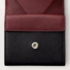 Portamonete quadrato, Must De Cartier – Pelle di vitello nera, finitura in acciaio inossidabile – Cartier
